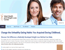Tablet Screenshot of idealhealthandweightlosscenter.com